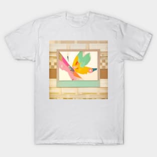 Pastel Butterfly Abstract T-Shirt